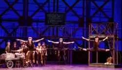 Bww Review Disney S Newsies Leaps With Pride And Revolution At Lyric Theatre Of Oklahoma - newsies roblox id code watch what hapens