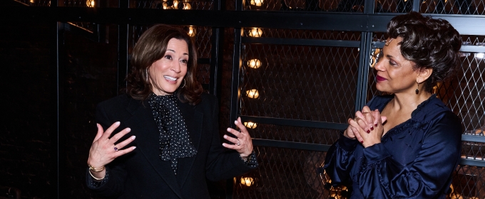 Photos: Kamala Harris Attends GYPSY and Poses with Audra McDonald and Company Photo