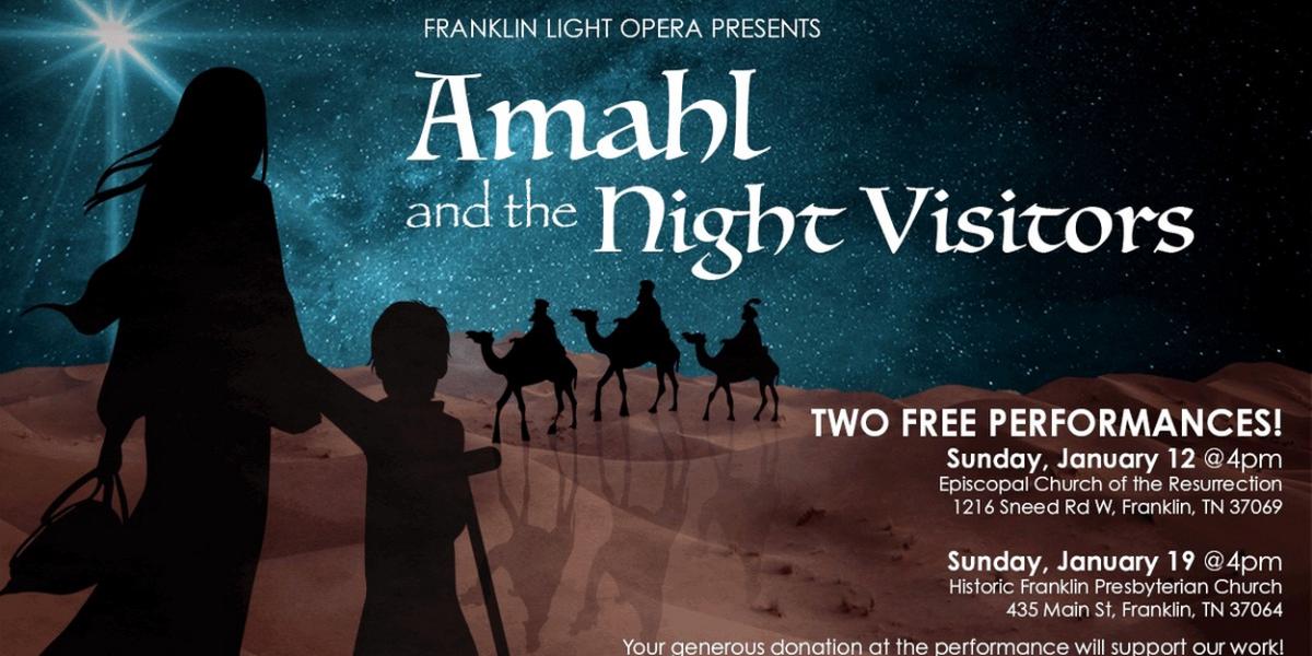 Franklin Light Opera Will Perform AMAHL AND THE NIGHT VISITORS  Image