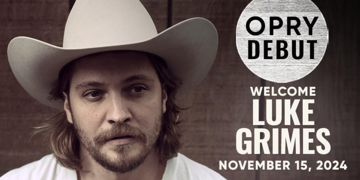 Luke Grimes To Make Grand Ole Opry Debut in November  Image