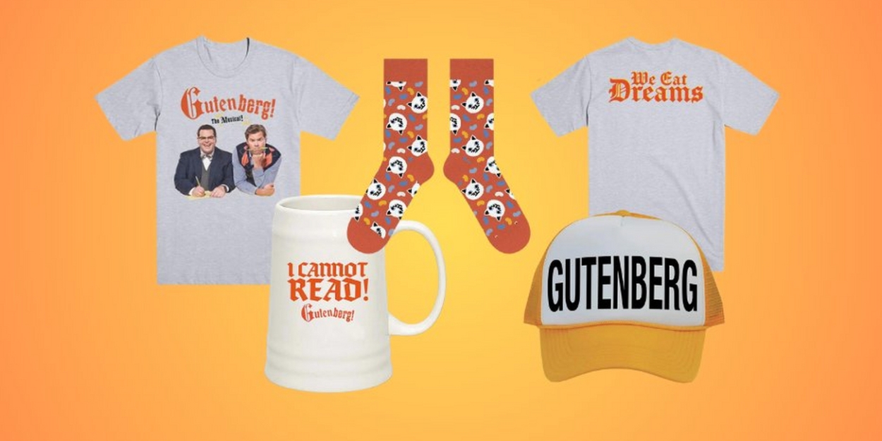 Shop GUTENBERG! THE MUSICAL! Merch and Souvenirs in Our Theatre Shop!