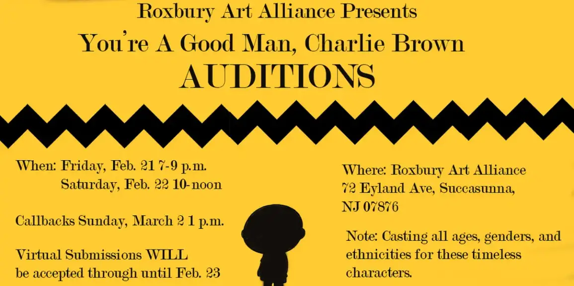 The Roxbury Arts Alliance to Hold Auditions for YOU'RE A GOOD MAN CHARLIE BROWN  Image