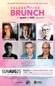 Celebration Presents Fundraising Event CELEBRATING BRUNCH: A QUEER AS FOLK  Reunion