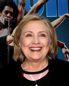 Hillary Clinton and Patti LuPone