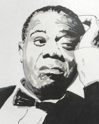 how to draw louis armstrong  Louis Armstrong - a photo on