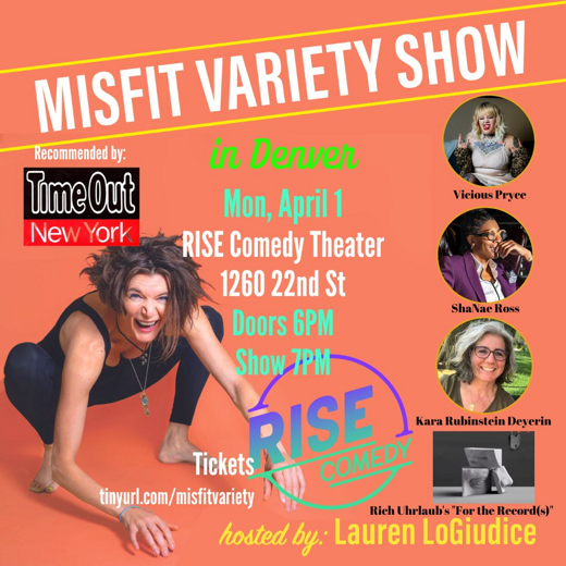 Misfit Variety Show at RISE Comedy Theater Denver 2024