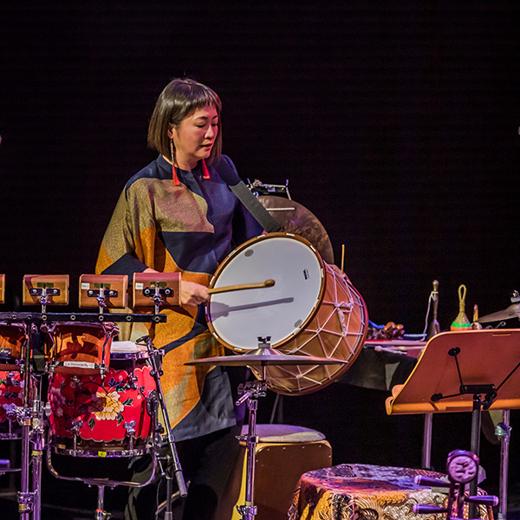 Silkroad Ensemble: Percussion All-Stars in Broadway Logo