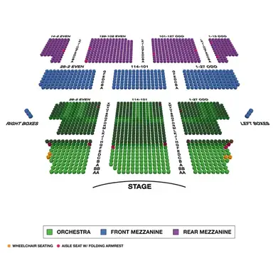 Ford Amphitheater Coney Island Detailed Seating Chart | Elcho Table