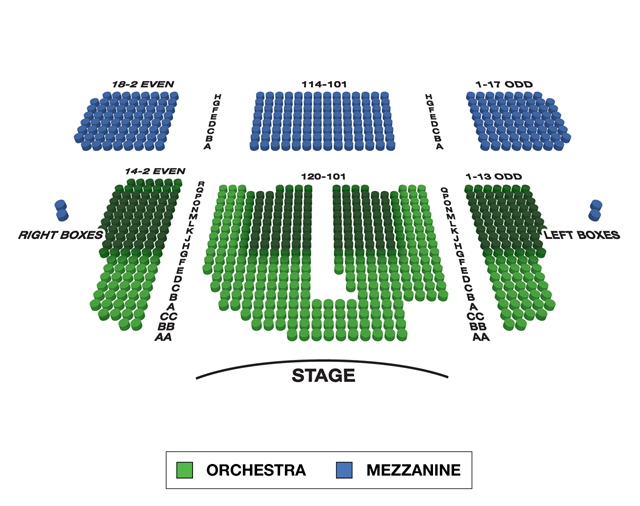 Booth Theatre on Broadway Theater Info Seating Chart