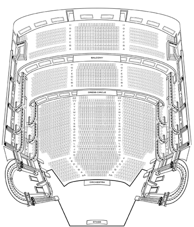 Millennium Hudson Theatre Seating Chart | Elcho Table