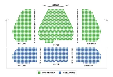 Marquis Theatre Broadway Seating Charts