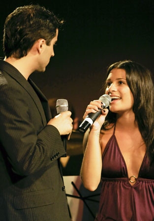 John Lloyd Young and Lea Michele Photo 2008 08 20