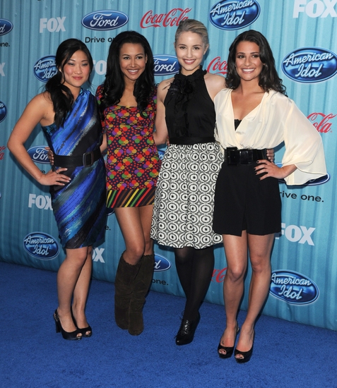 Jenna Ushkowitz Naya Rivera Dianna Agron and Lea Michele Photo