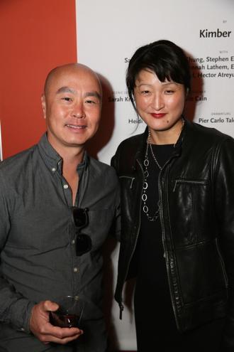 Actor . Lee and playwright Kimber Lee Photo (2014-05-15)