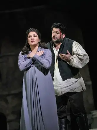 Anna Netrebko In The Title Role And Yusif Eyvazov As Cavaradossi In Puccini S Tosca Photo Ken Howard Met Opera Photo 2018 04 23