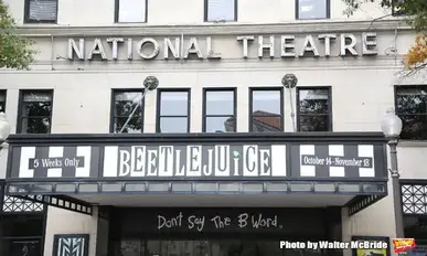 Up On The Marquee Beetlejuice At The National Theatre