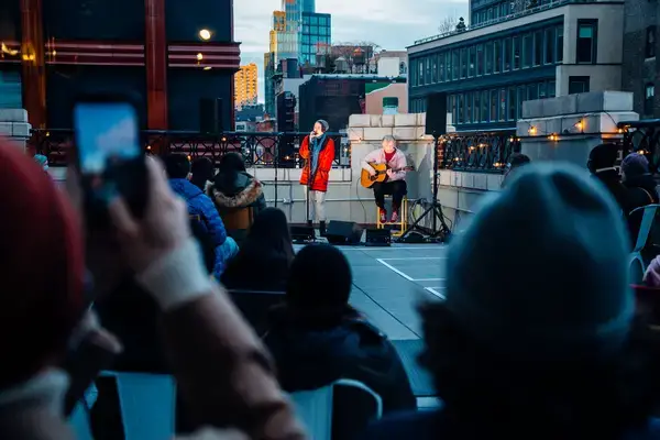 Photos: Lauren Patten and Derek Klena Sing from The Rooftops with TodayTix